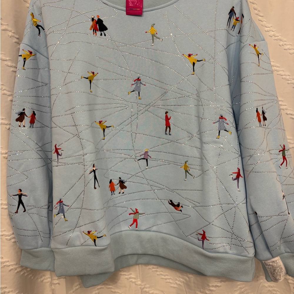 Queen of sparkles ice skating sweatshirt